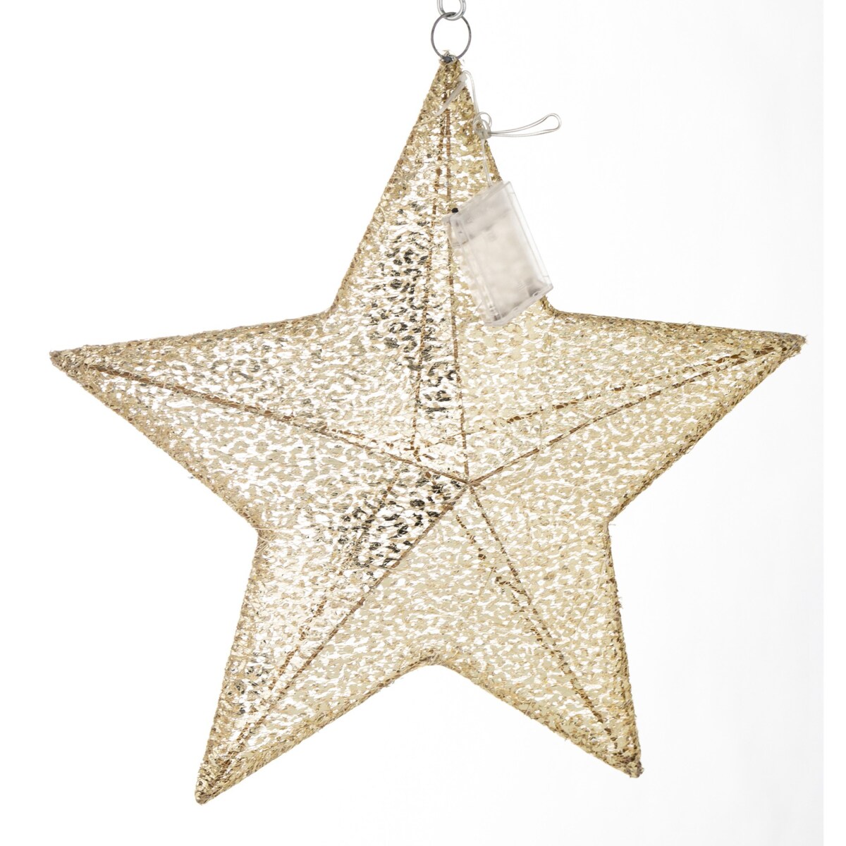 Gwiazda dekoracyjna LED 47x52x8 cm ANANDA złota