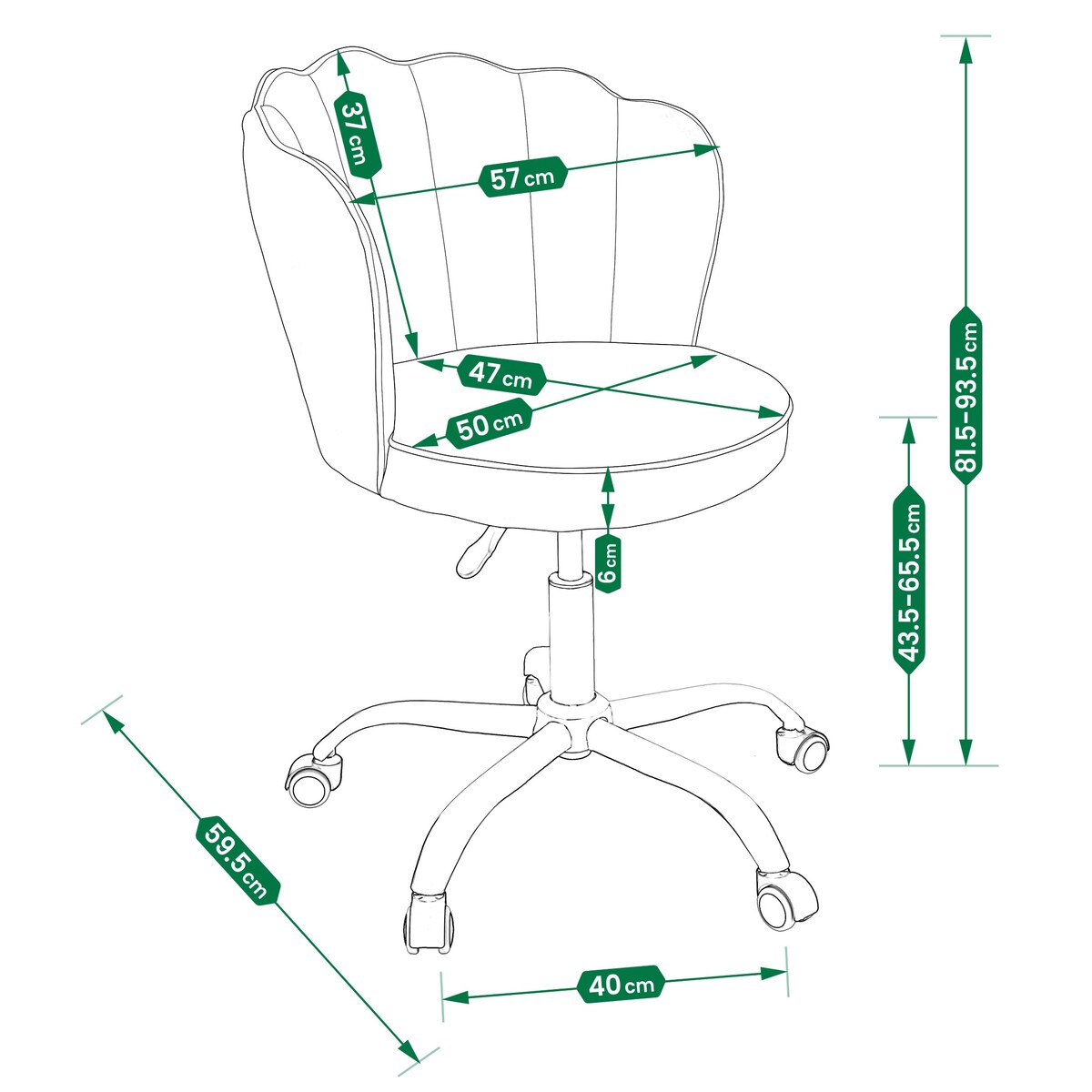 Fotel biurowy NULA obrotowy beżowy