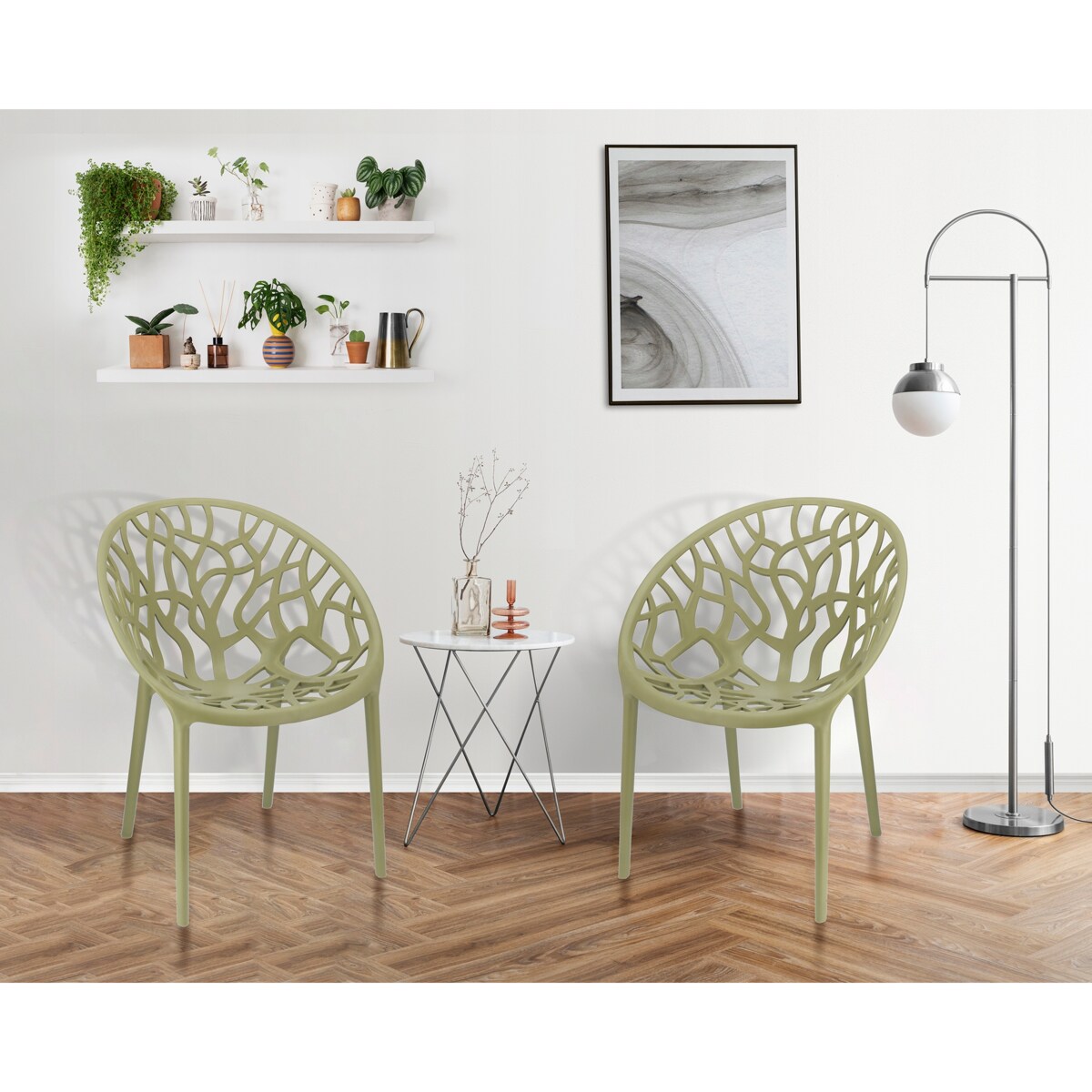 Krzesło ogrodowe ALBERO szałwiowe nowoczesne