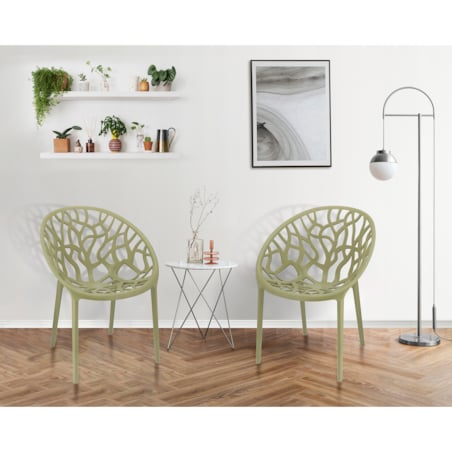 Krzesło ogrodowe ALBERO szałwiowe nowoczesne