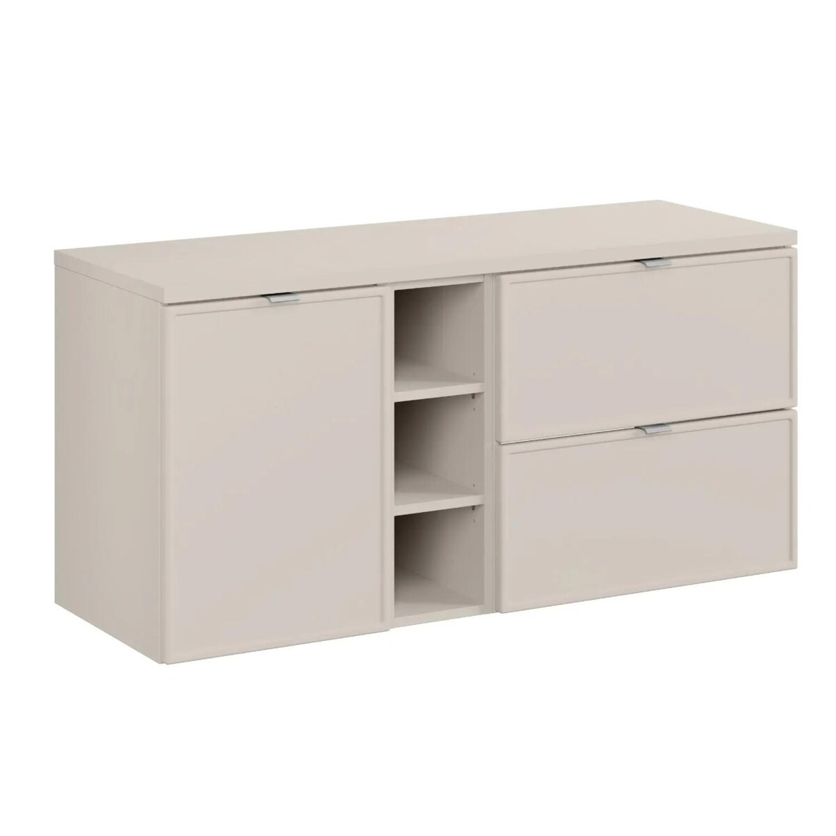 Szafka pod umywalkę nablatową BELLA CASHMERE 60cm kaszmir - zestaw z blatem 120cm