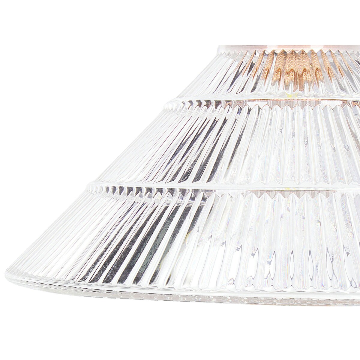 Lampa wisząca szklana 3-punktowa transparentna CURONE