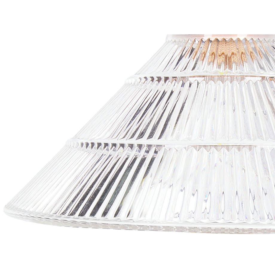 Lampa wisząca szklana 3-punktowa transparentna CURONE