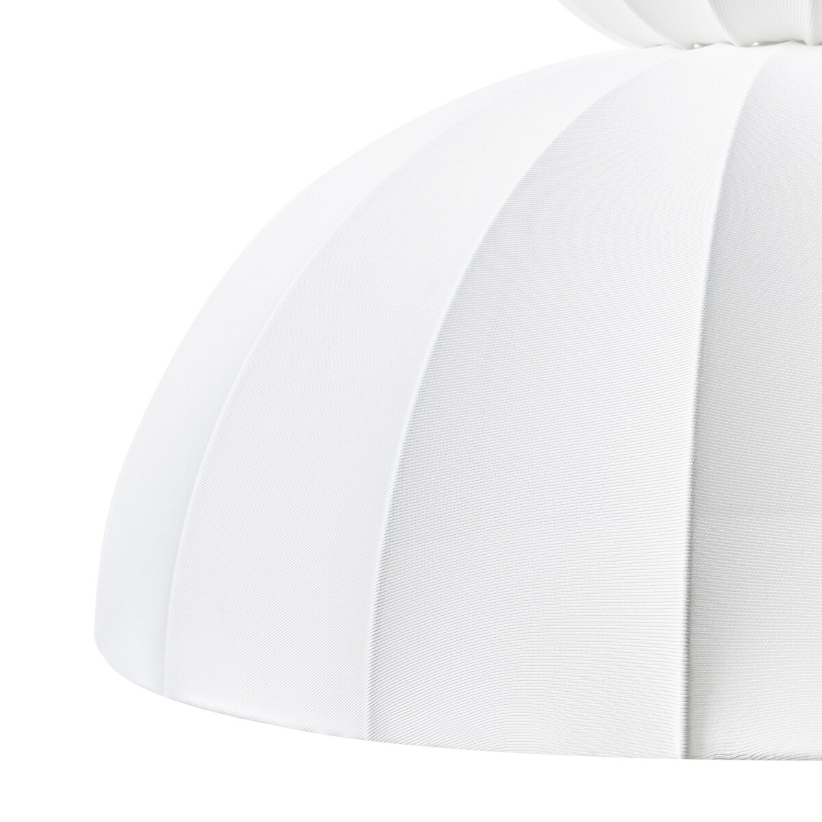 Lampa wisząca GOELETTE Jedwab syntetyczny Biały