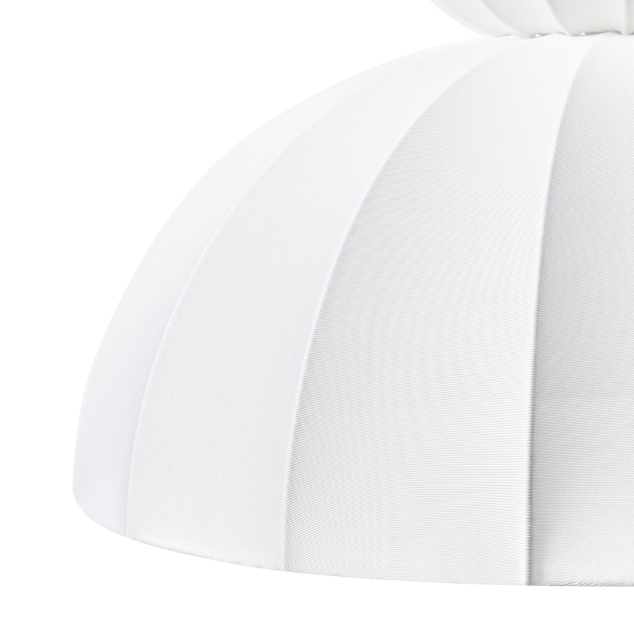Lampa wisząca GOELETTE Jedwab syntetyczny Biały