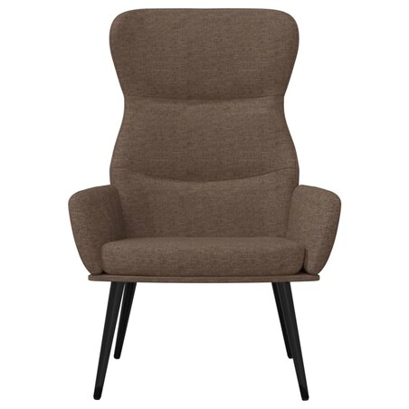 vidaXL Krzesło wypoczynkowe, kolor taupe, obite tkaniną
