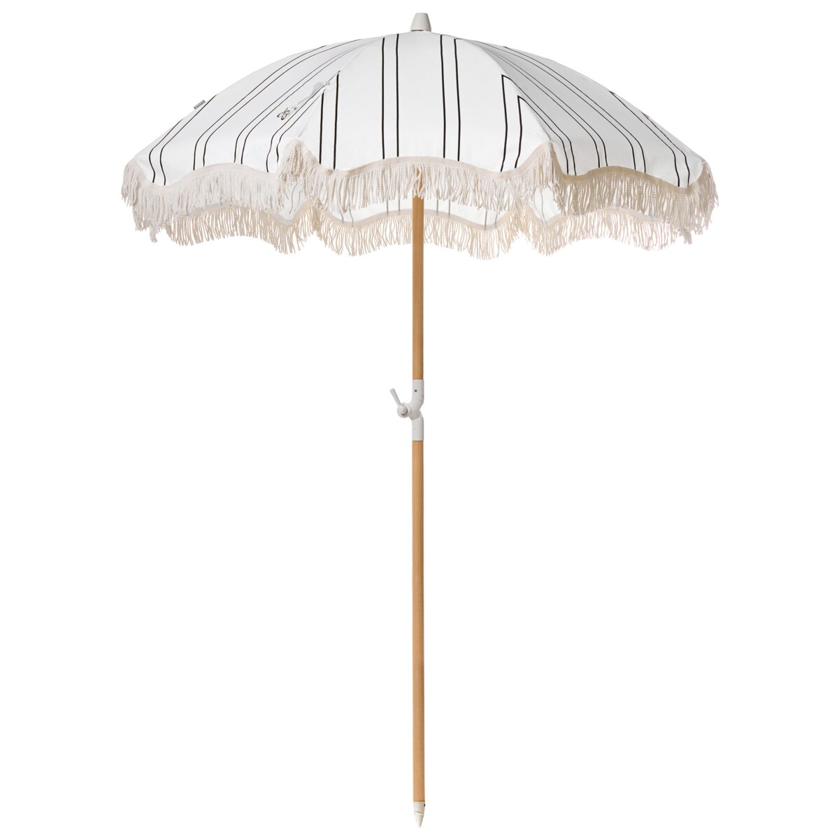 Parasol ogrodowy 155 cm MONDELLO Biały/ czarny