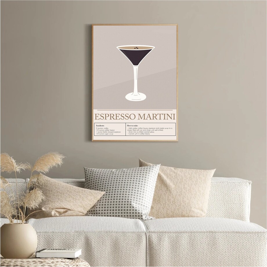 Poster Story, Plakat, Obraz - Espresso Martini No2, wymiary 30 x 42 cm