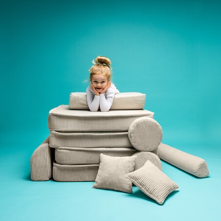 Sofa dla Dzieci Velvet, Różowa