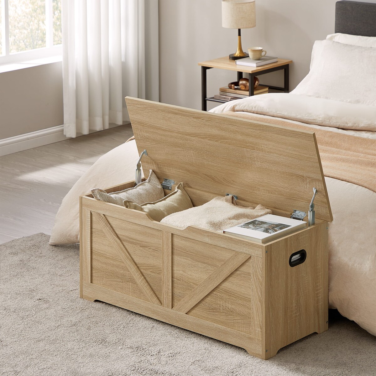 Skrzynia Do Przechowywania 100X40X46 Cm Sonoma