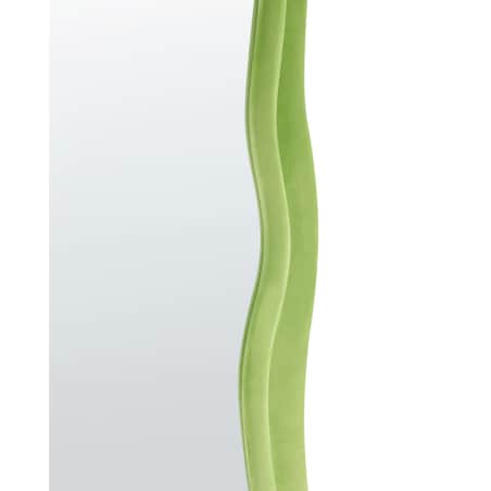 Lustro ścienne BEAUNE 56 cm 160 cm Welur Zielony