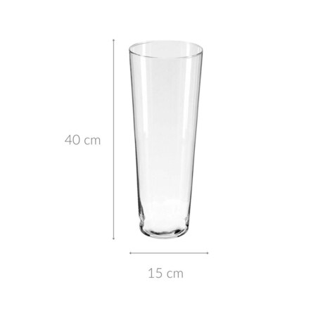 Wazon szklany, 40 cm