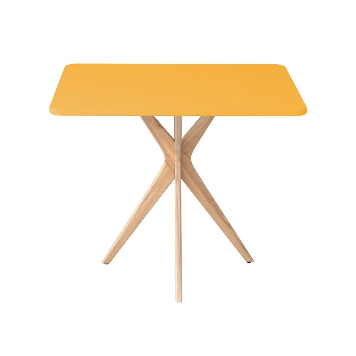 Stół CUTTI 55x80 żółty/jesion