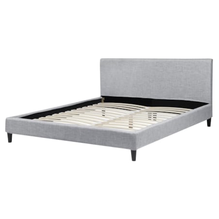 Wymienne obicie do łóżka 160 x 200 cm jasnoszare FITOU