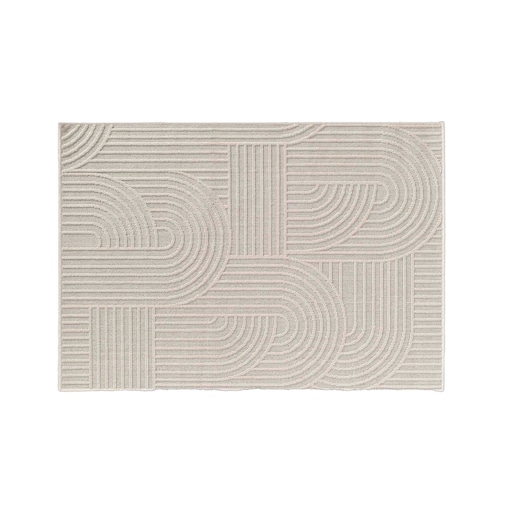 Prostokątny dywan do salonu, pleciony wzór, EZIO