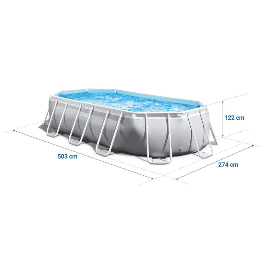 Basen stelażowy ogrodowy Intex 503x274 zestaw 21w1 26796