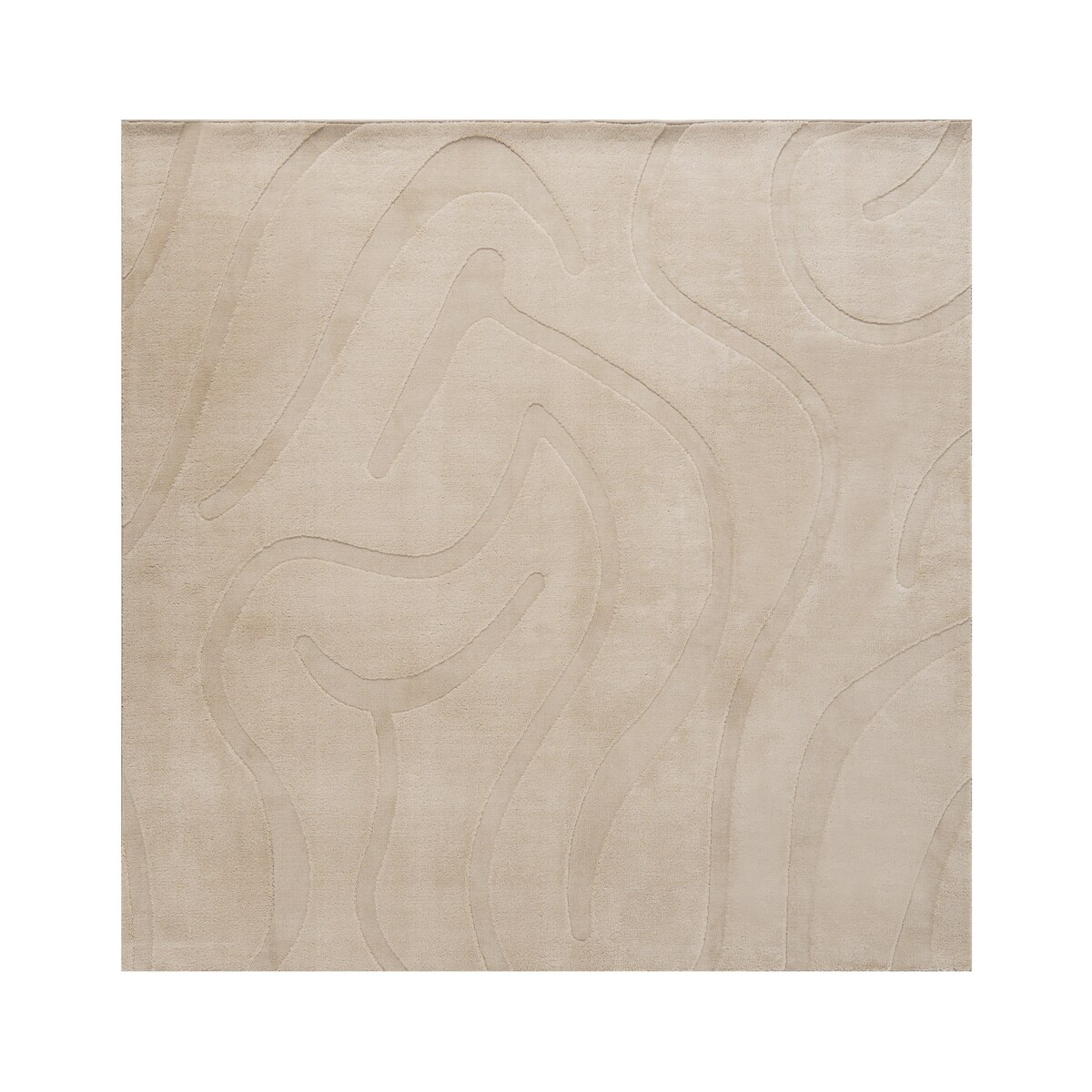Dywan SELVORI Beżowy 160 x 160 cm