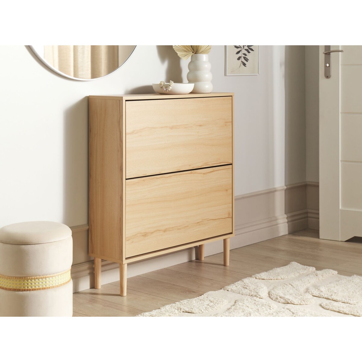 Szafka na buty NORRIS Jasnobrązowy