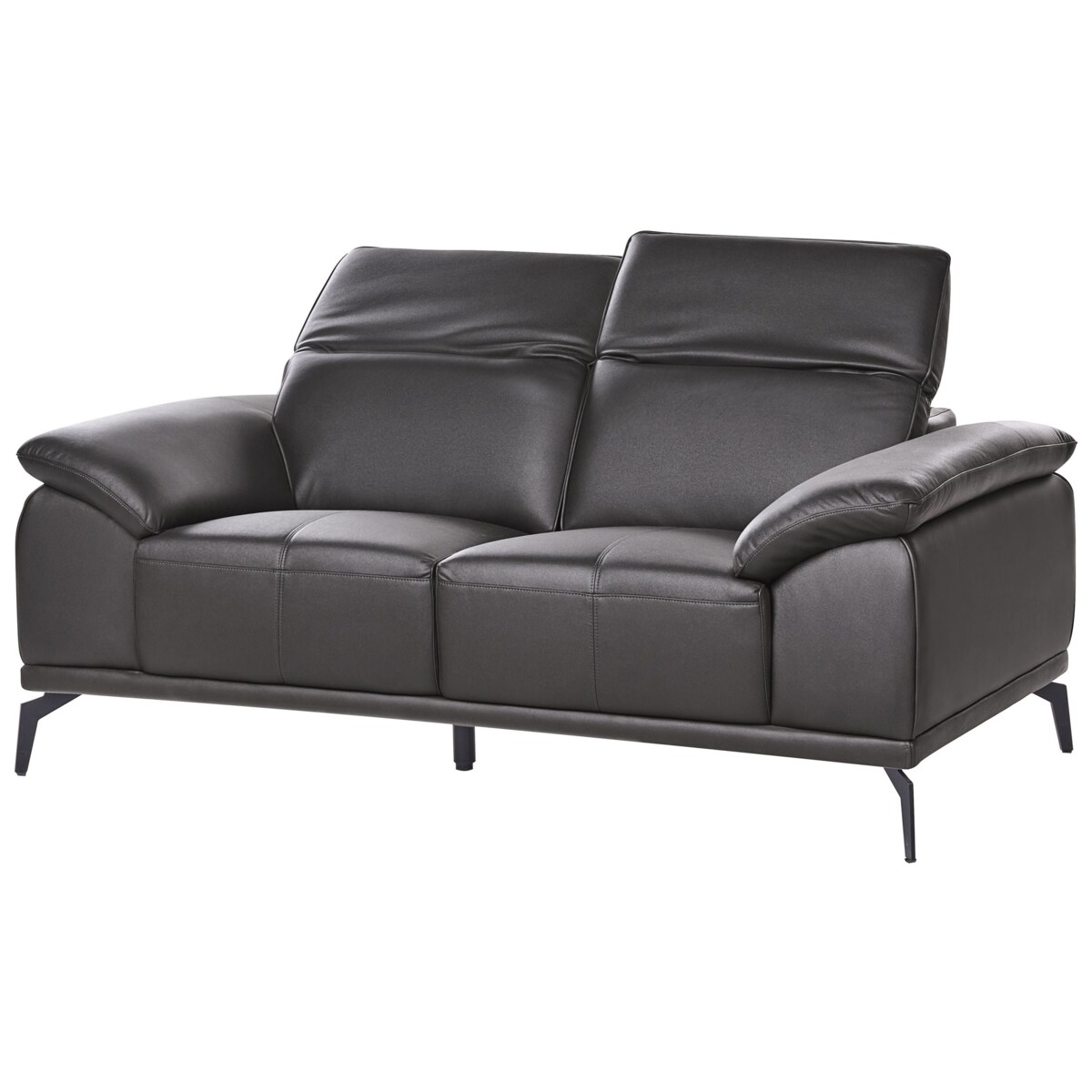 Komplet wypoczynkowy dla 6 osób VEJEN Ekoskóra Czarny