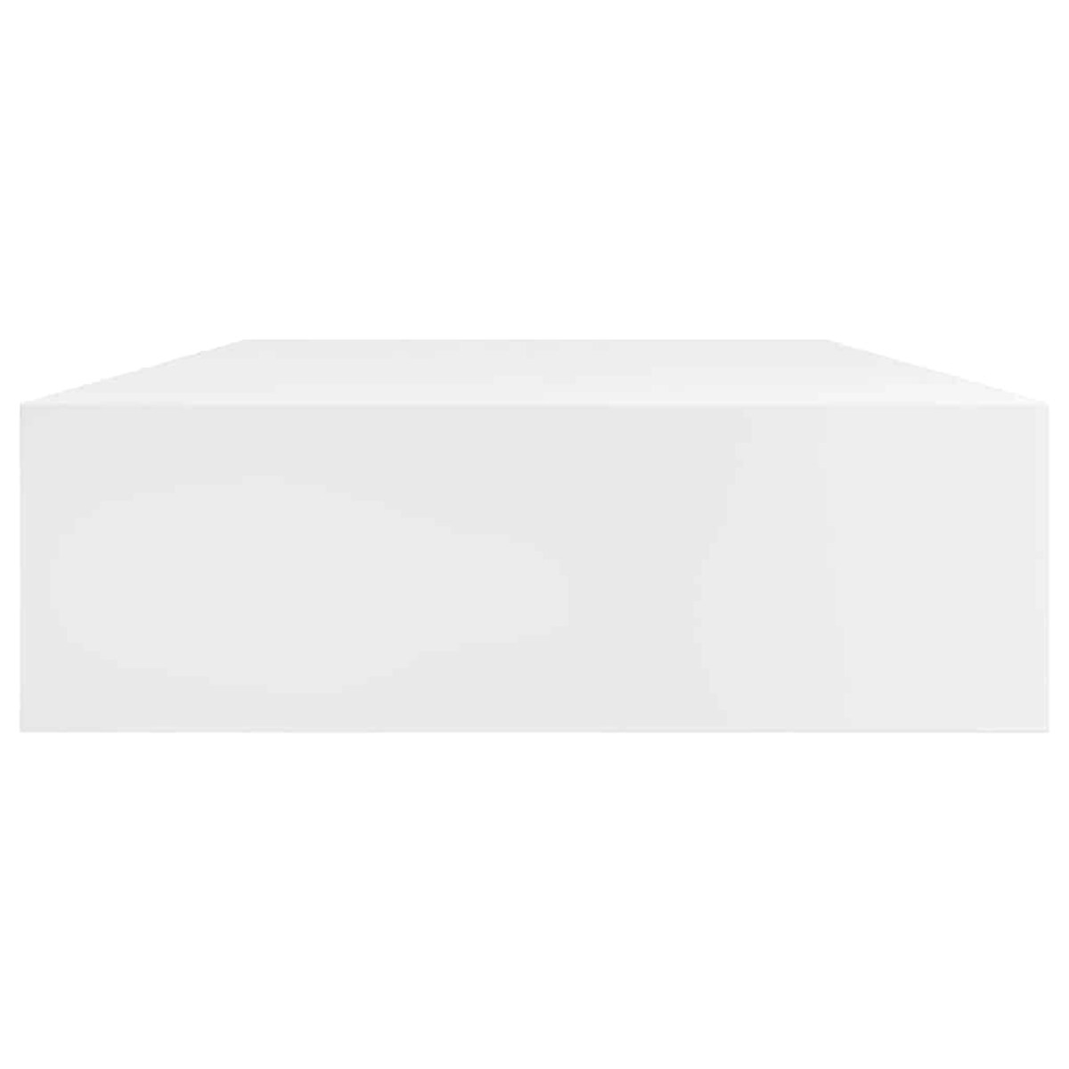 vidaXL Wisząca półka na książki/DVD z szufladą, biała