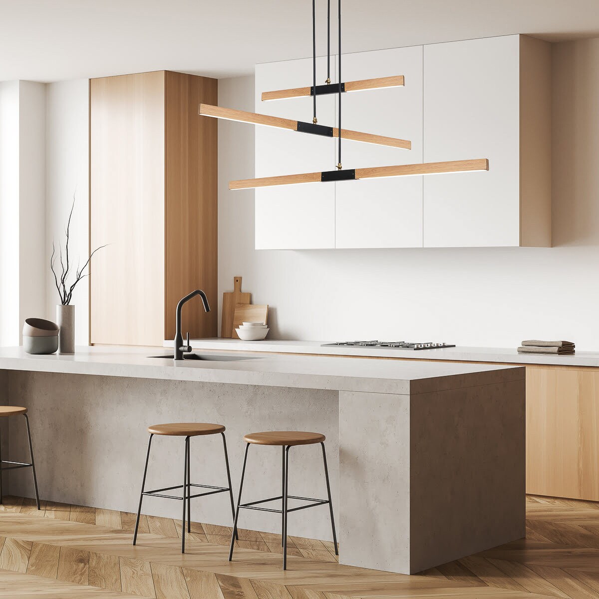 Lampa sufitowa wisząca Light Prestige Lugano brązowy LED 3000K 1 szt.