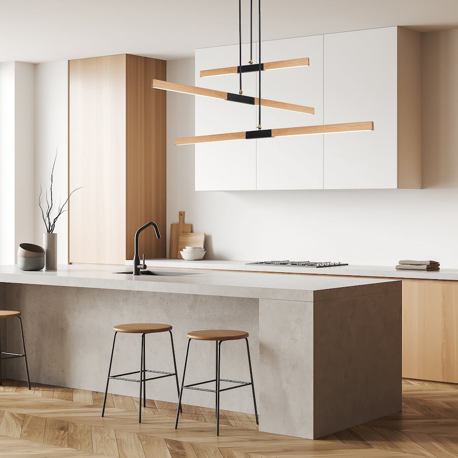 Lampa sufitowa wisząca Light Prestige Lugano brązowy LED 3000K 1 szt.