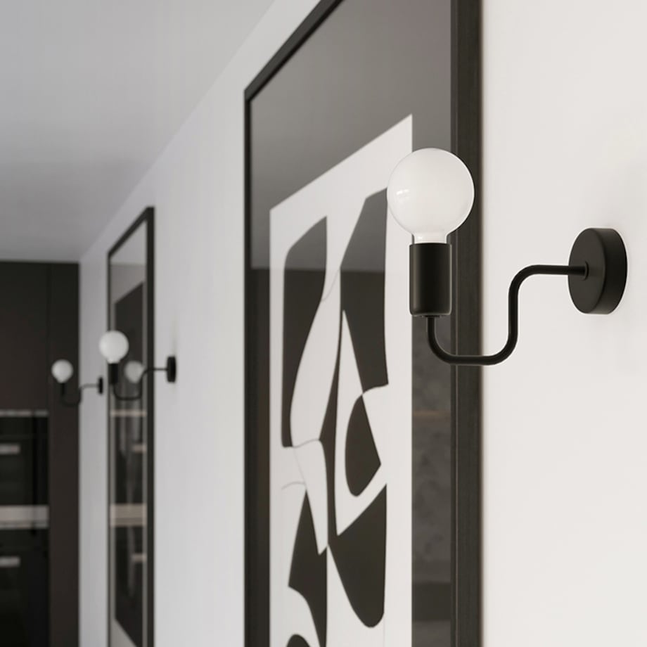 Żyrandol VECTOR 4 czarny