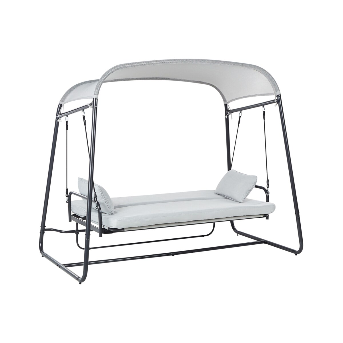 Huśtawka ogrodowa MARSCIANO Metal Jasnoszary