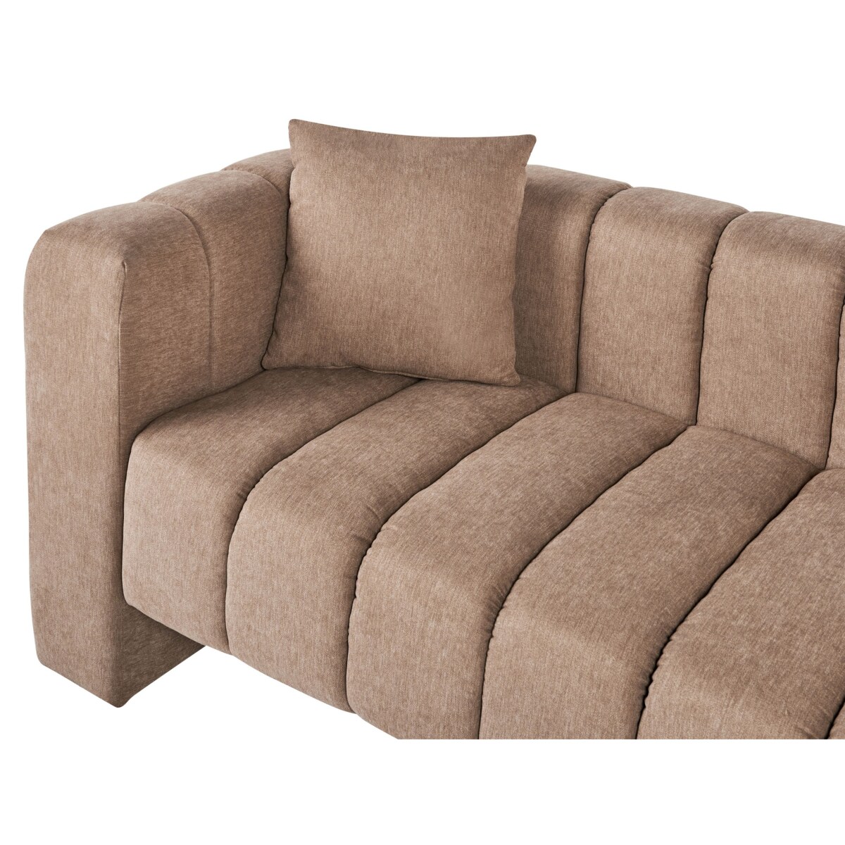 Szezlong lewostronny brązowy LANNILS