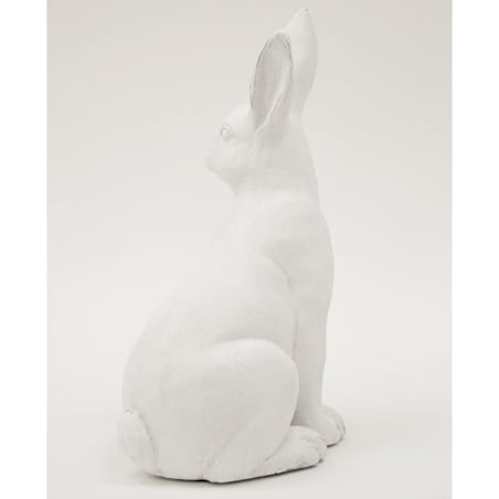 Dekoracja - siedzący biały królik 35x20x13,5 cm ALBUS
