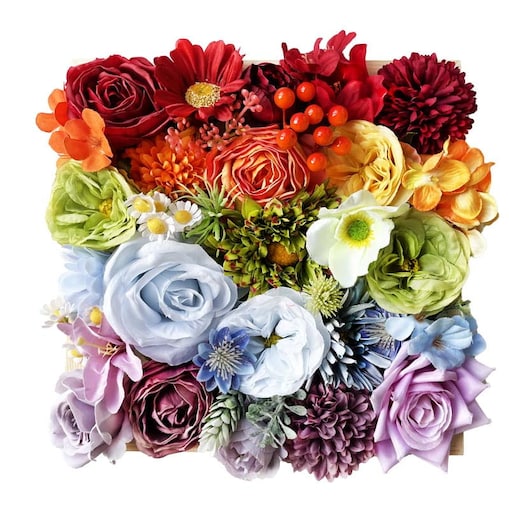 Kwiaty w ramce - ozdoba DIY - Kolory świata