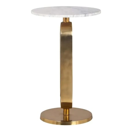 Marmurowy stolik Celine 825191Richmond Interiors elegancki do salonu biały złoty