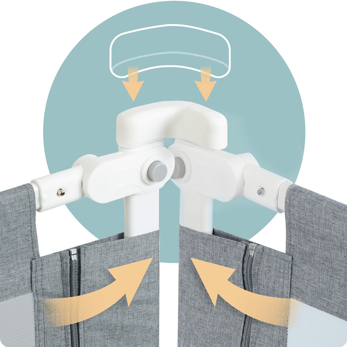 Barierka ochronna do łóżka bramka blokada Nukido 722700