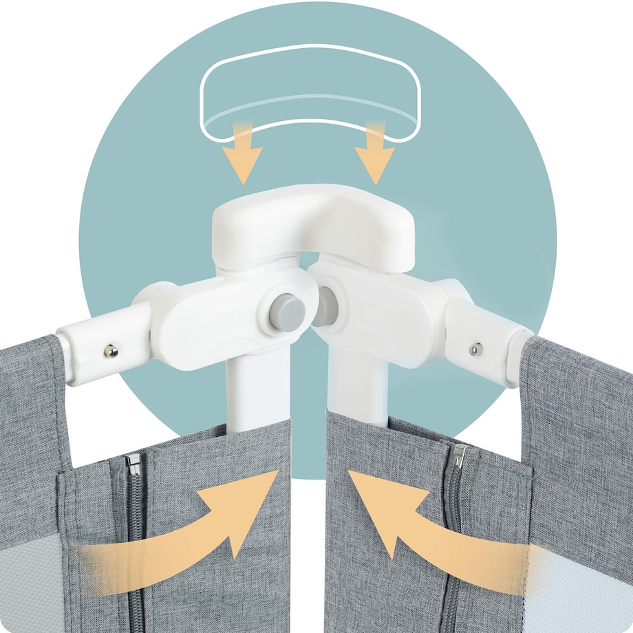 Barierka ochronna do łóżka bramka blokada Nukido 722700