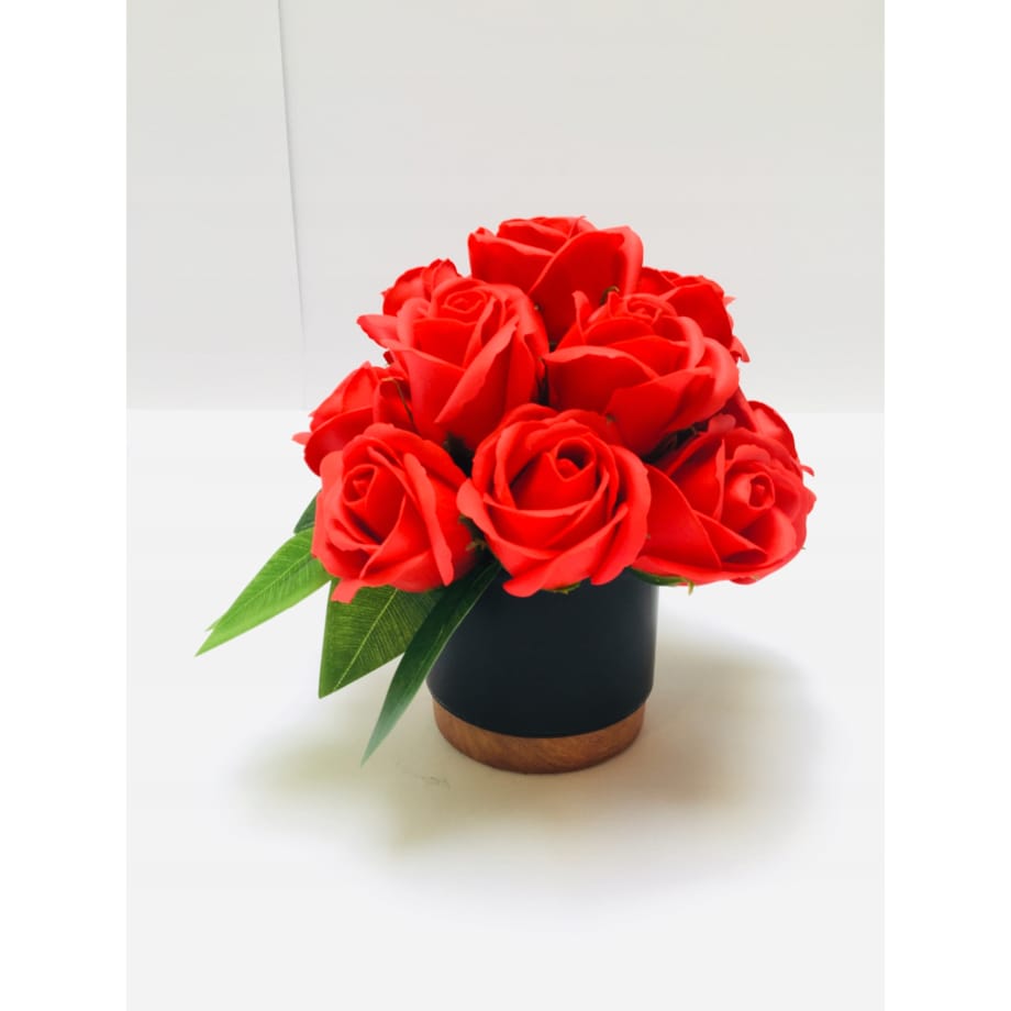 KWIATY MYDLANE bukiet mały NA DEKORACJE STÓŁ PREZENT KOBIET róża upominek