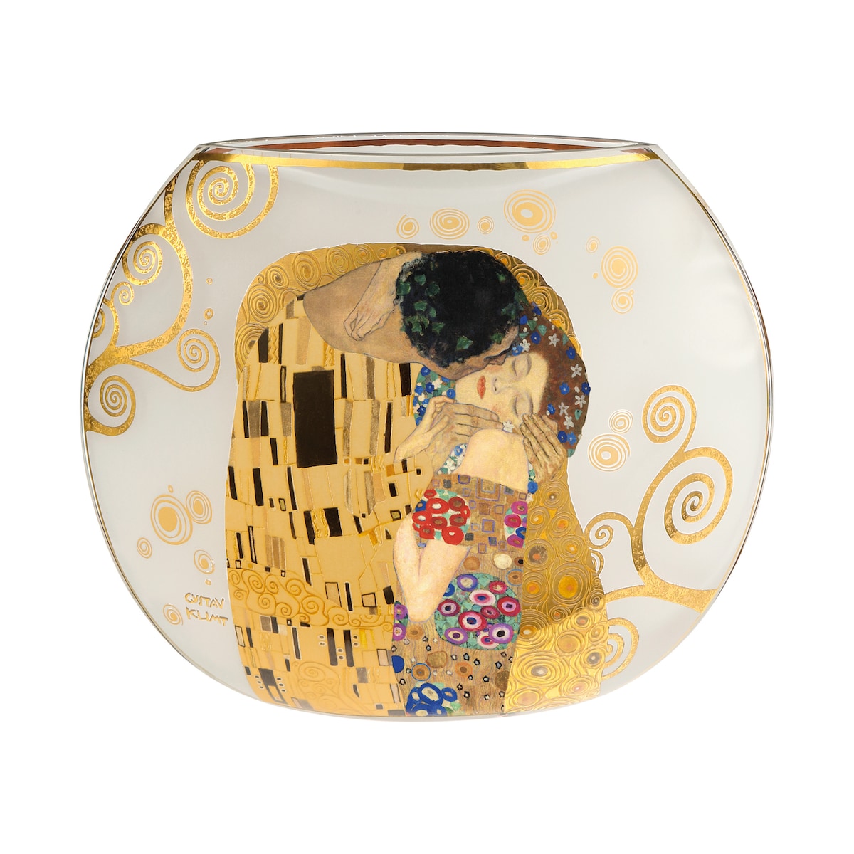 Wazon 22 cm G.Klimt - Pocałunek - Goebel