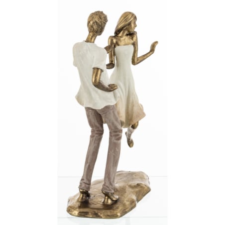 Dekoracja - Para na parkiecie 25x16,5x8,5 cm TANCERZE