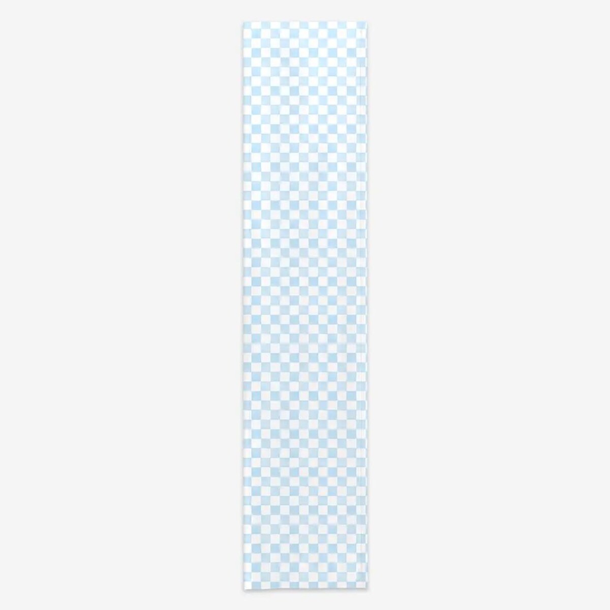 Bieżnik świąteczny - błękitna krata - 40x180