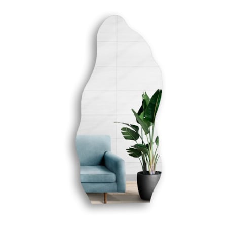 Dekoracyjne półowalne lustro o organicznym kształcie - AURO 2