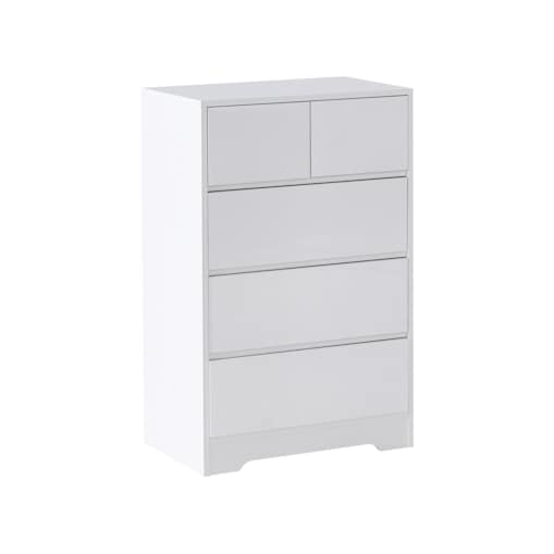 Komoda 5 szuflad ALBERTA Biały