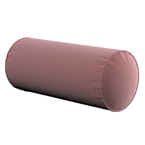 Poduszka wałek prosty, jasna śliwka - welwet, Ø16 x 40 cm, Ingrid