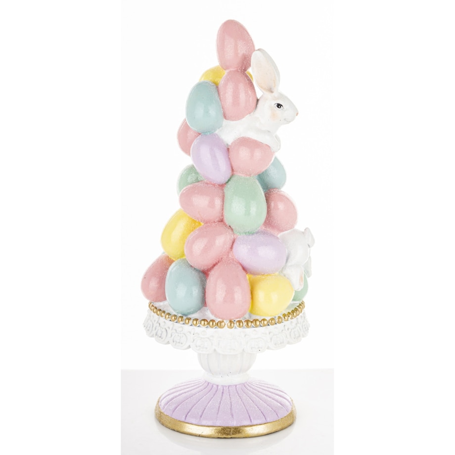 Dekoracja - wielkanocna piramida z pisanek 21x18x9 cm PIRAMIDE