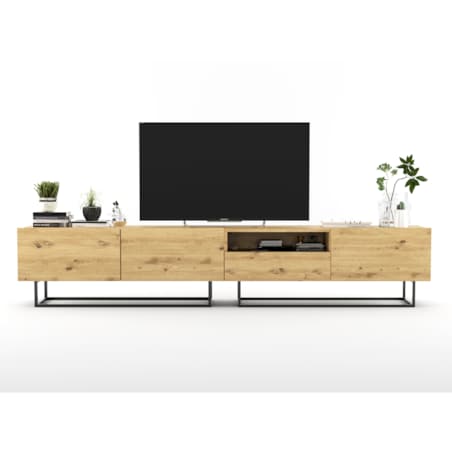 Szafka RTV Loft Dąb Artisan MAT Komoda RTV Loft Szuflada 240 cm