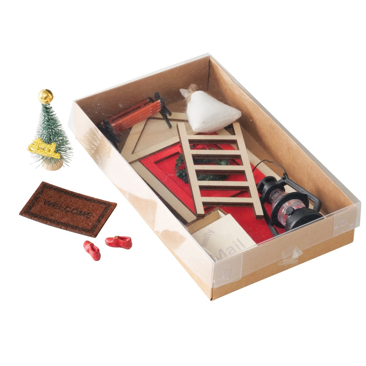 Drzwi elfa DIY, ozdoba na ścianę, 17 cm, MDF