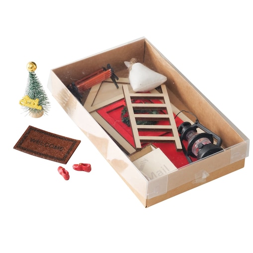 Drzwi elfa DIY, ozdoba na ścianę, 17 cm, MDF