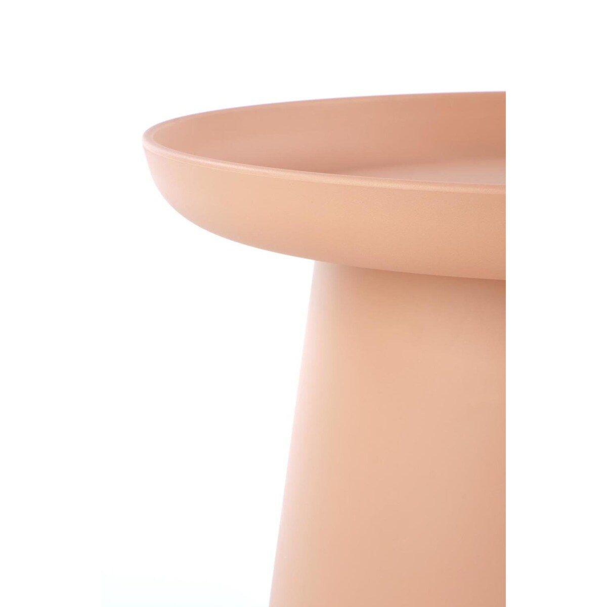 STOLIK KAWOWY Xena OKRĄGŁY 50x46 cm Z TWORZYWA różowy