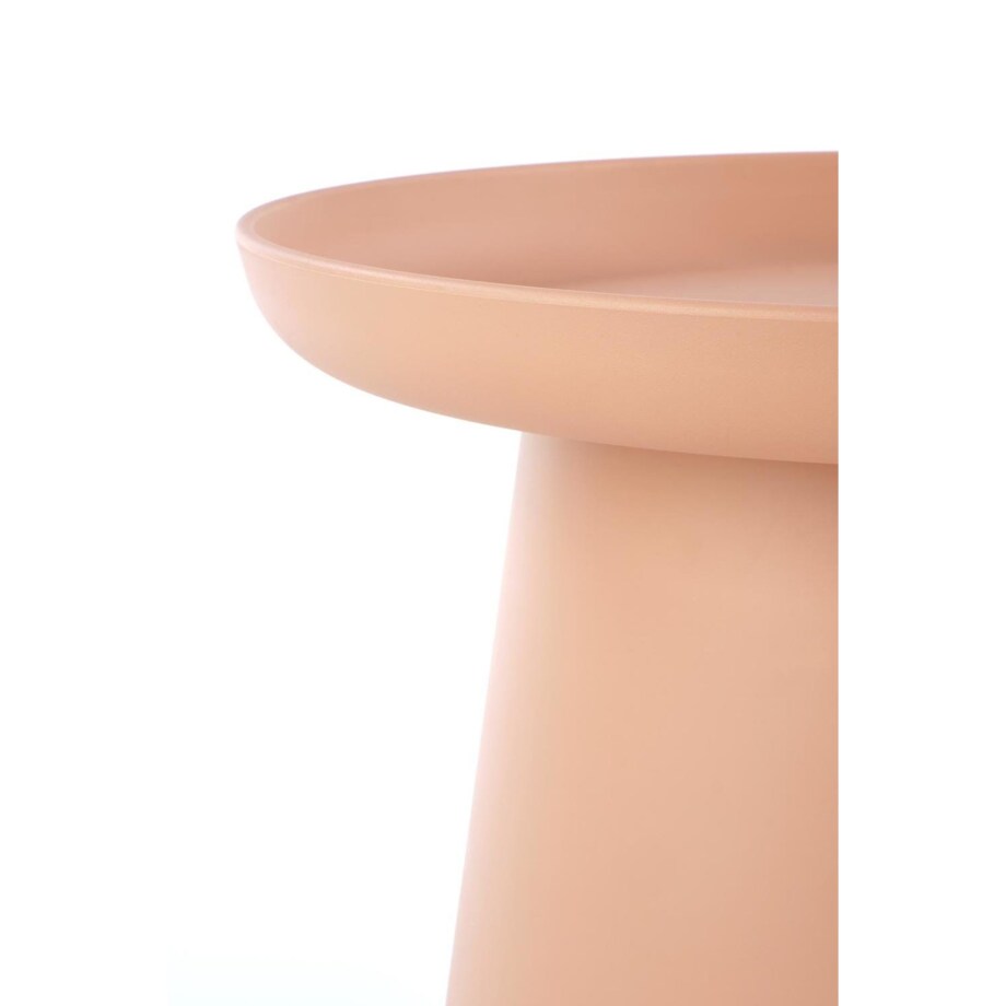 STOLIK KAWOWY Xena OKRĄGŁY 50x46 cm Z TWORZYWA różowy