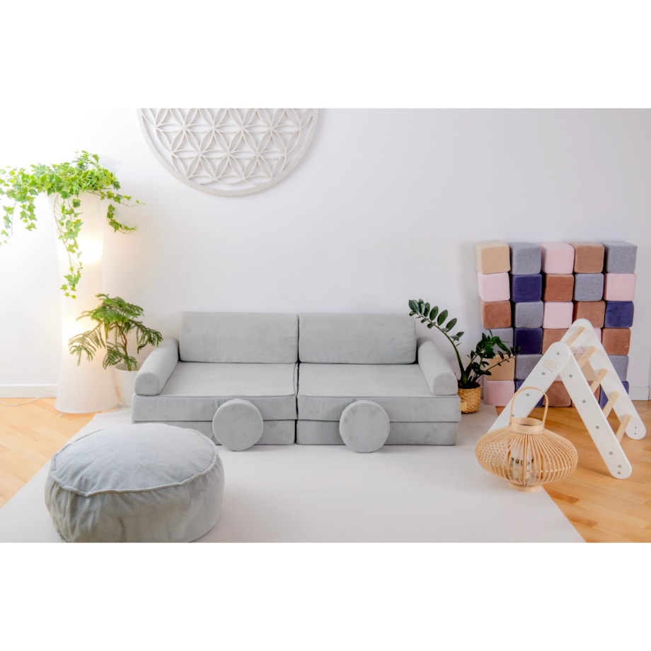 Sofa dla Dzieci Slimcord, Sztruksowa, Beżowa