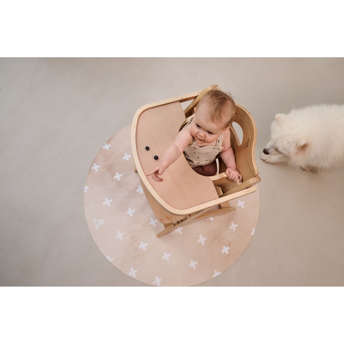 Mata Ochronna OLYA KIDS wzór CROSS SAND 110cm