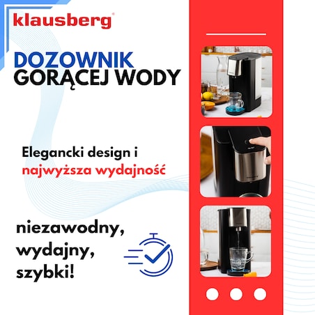 Dozownik dystrybutor podgrzewacz do gorącej wody 2.5L KLAUSBERG